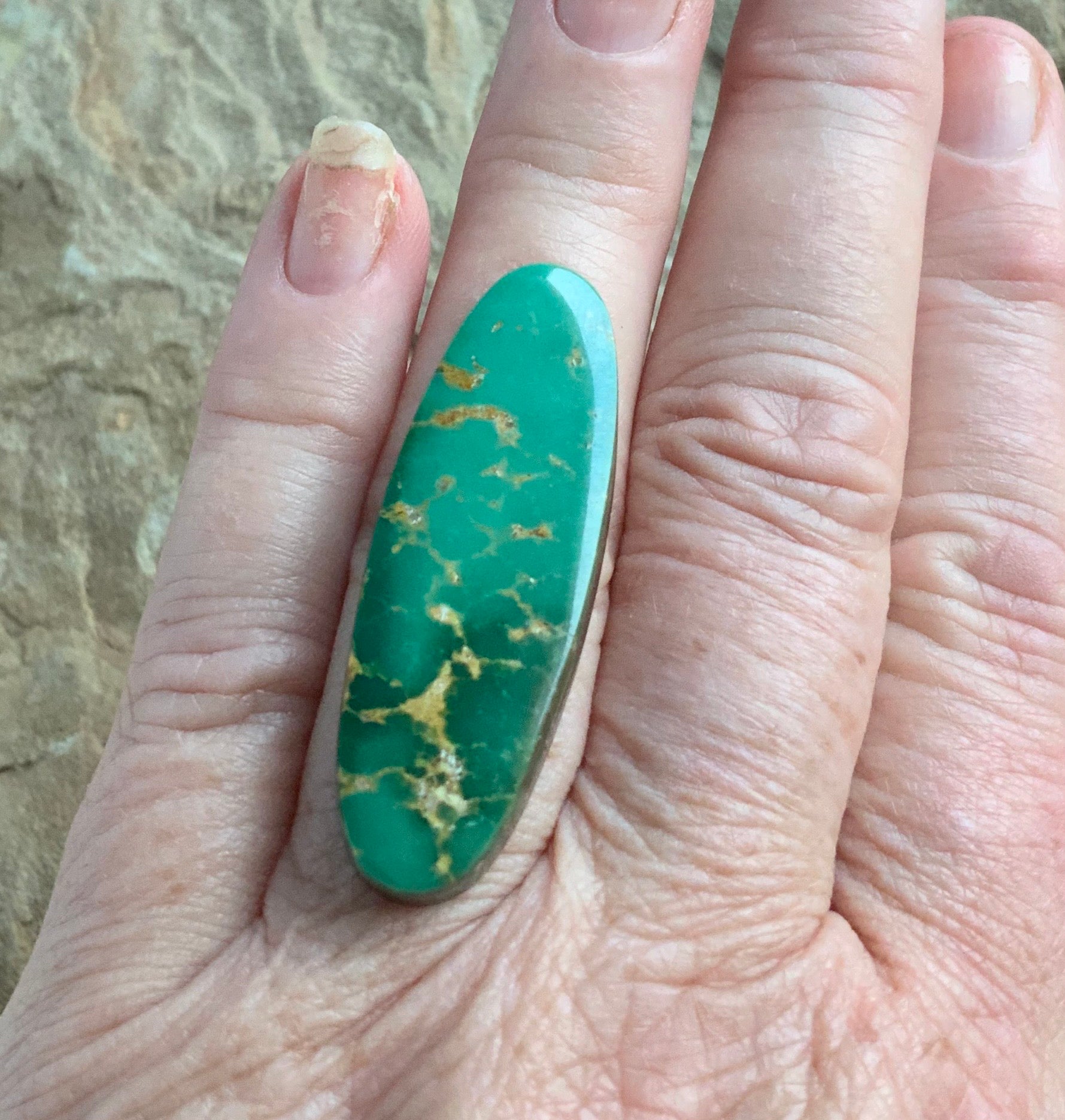 Green Royston Turquoise Oval