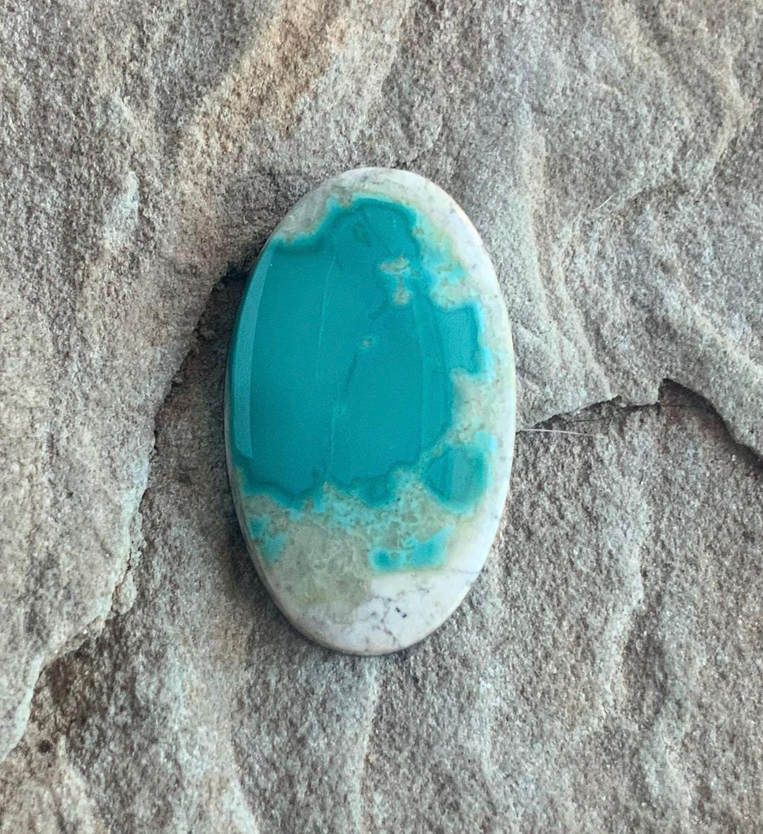 Gorgeous Natural Australian Variscite Oval Cabochon