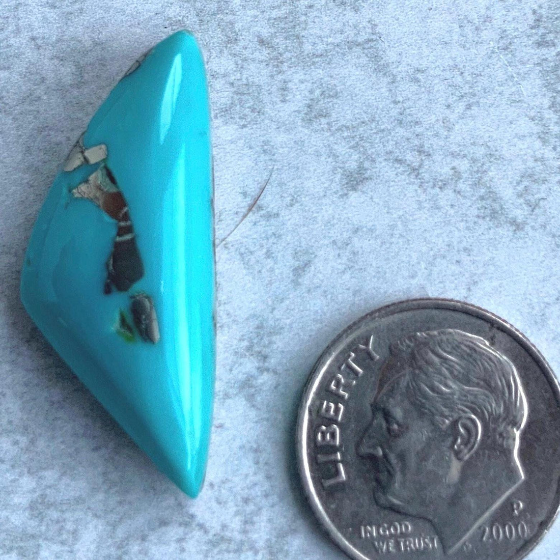 Beautiful Thick Cut Ithaca Peak Triangular Cabochon With Pyrite 253