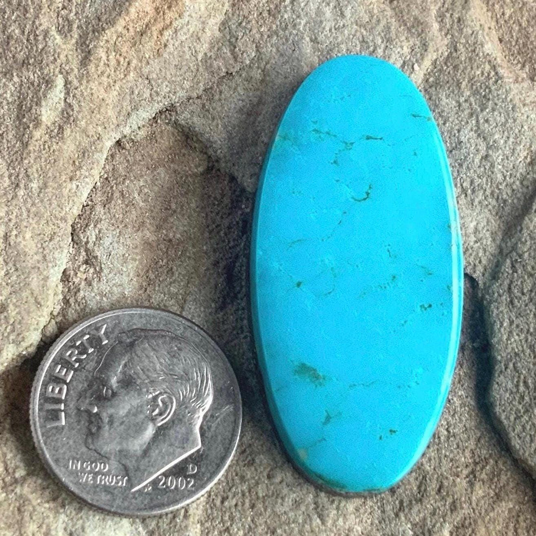 Turquoise Mountain Turquoise Oval Cabochon-Arizona Gemstone #TM21