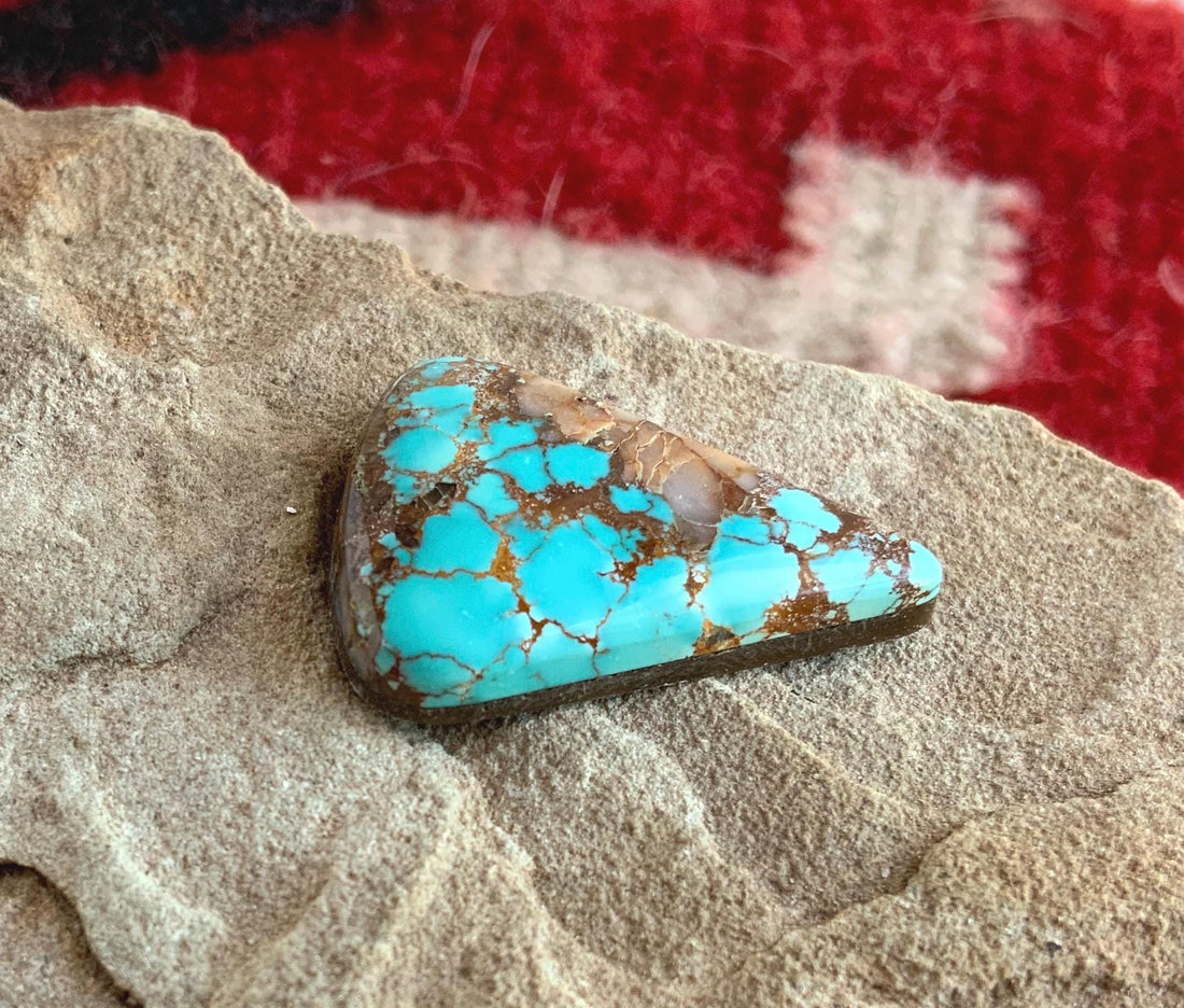 Natural Sierra Nevada Triangle Turquoise Cabochon