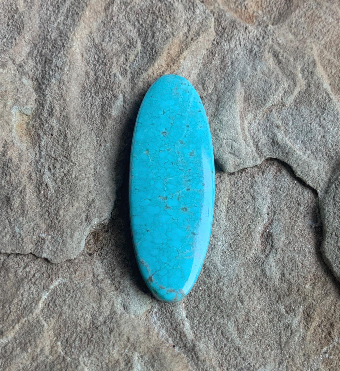 Sky Blue Royston Turquoise Long Oval Cabochon #R46