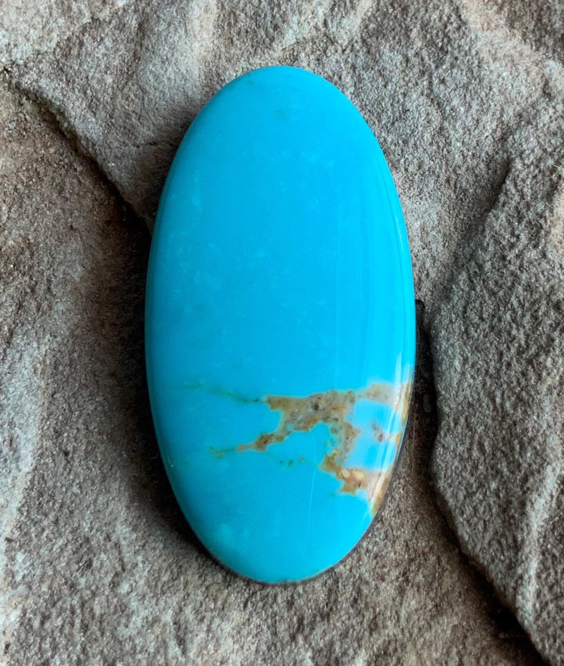 Natural Turquoise Mountain Turquoise Oval Cabochon-Arizona Gemstone #TM111