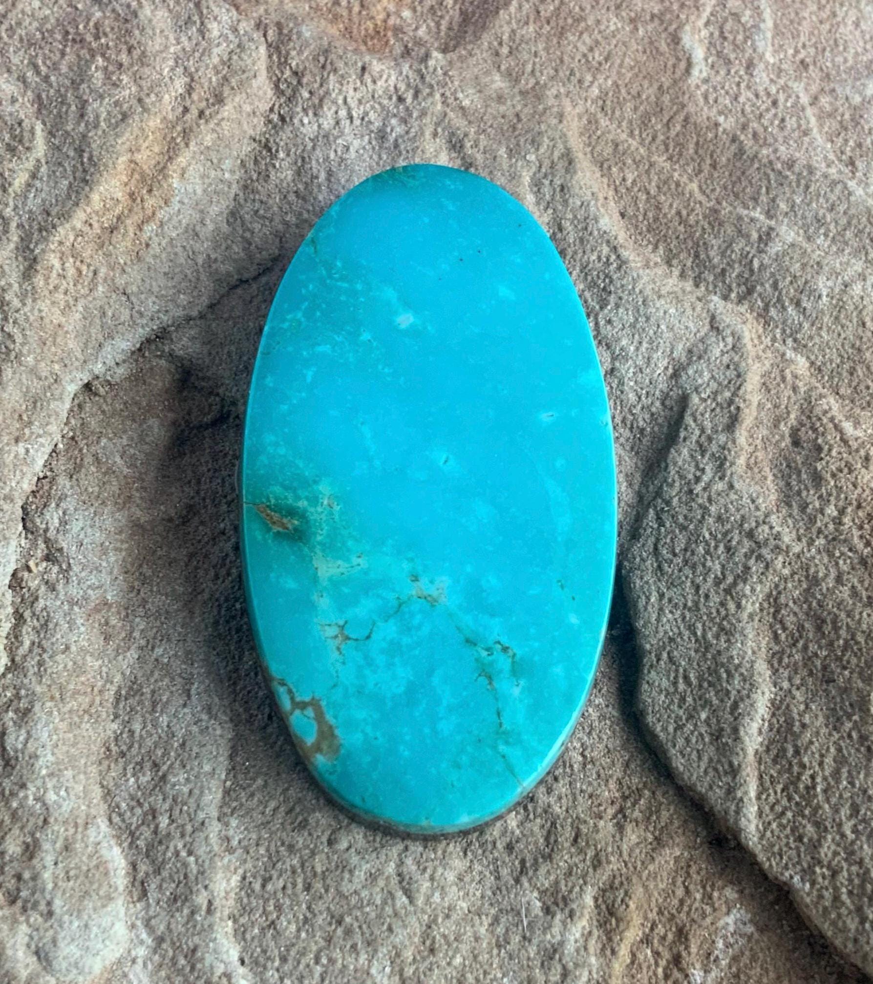 Beautiful Blue Turquoise Mountain Turquoise Oval Cabochon #TP22