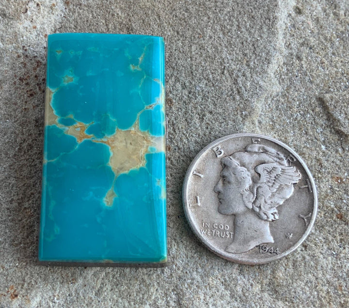 Gorgeous Royston Turquoise Rectangular Cabochon #R03