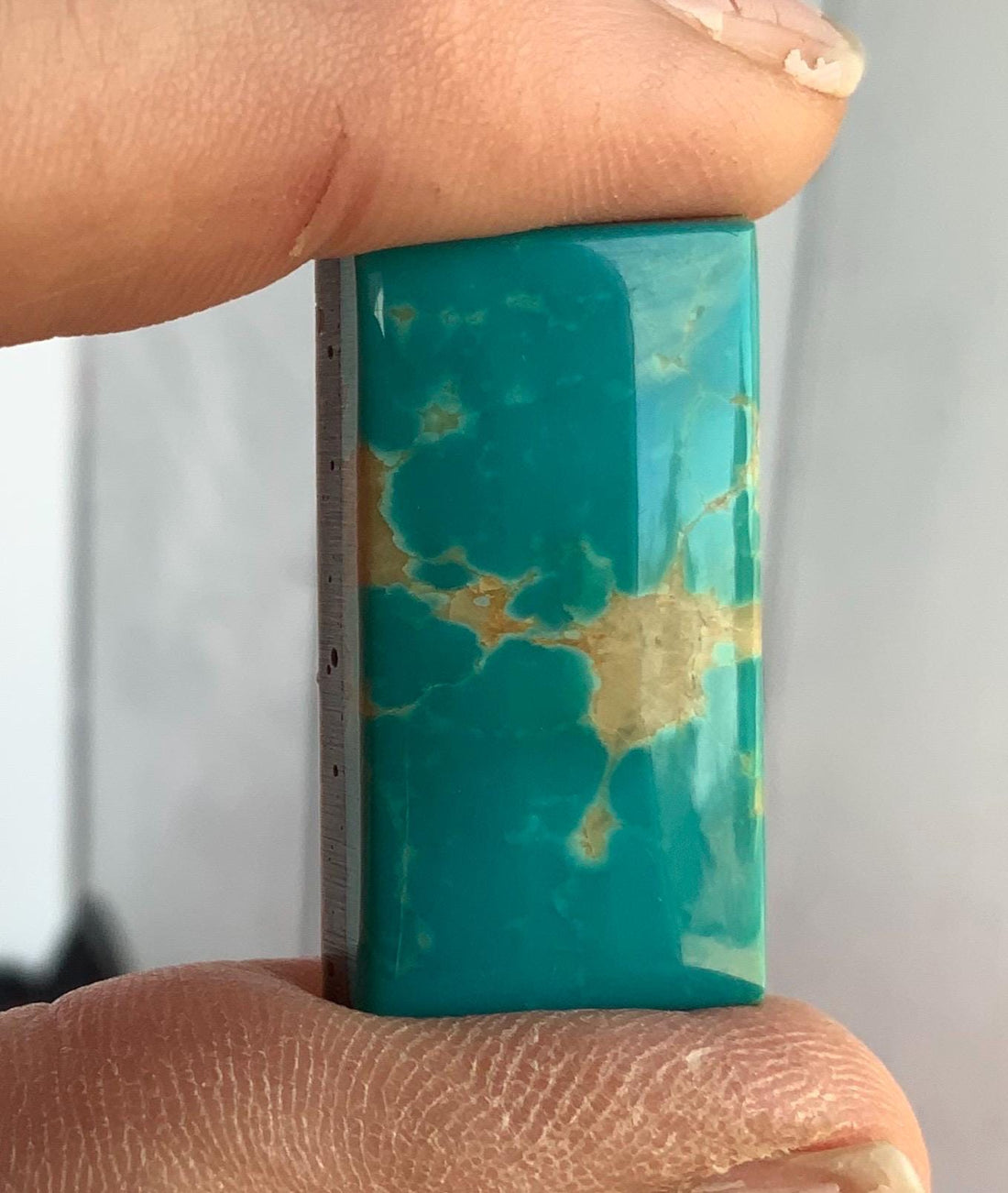 Gorgeous Royston Turquoise Rectangular Cabochon #R03