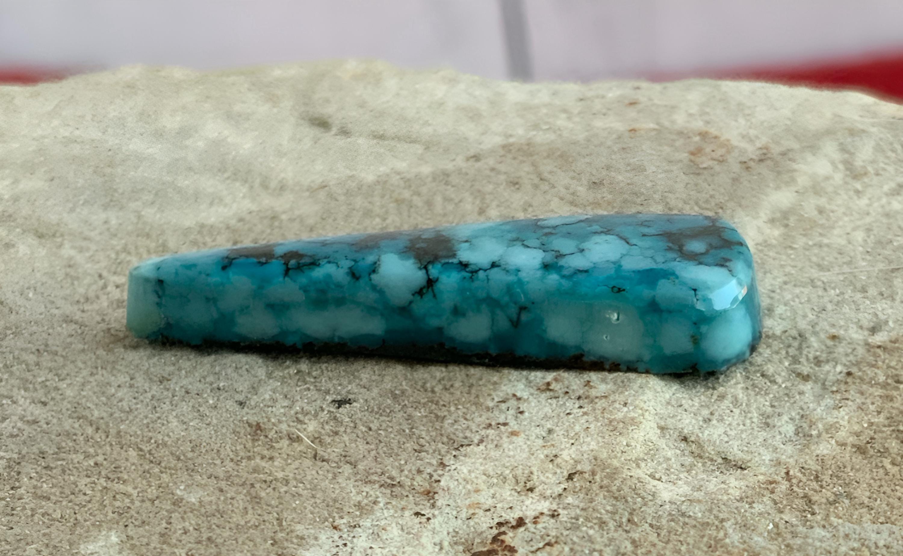 Bao Canyon Turquoise Blue Rectangular Cabochon #BC121