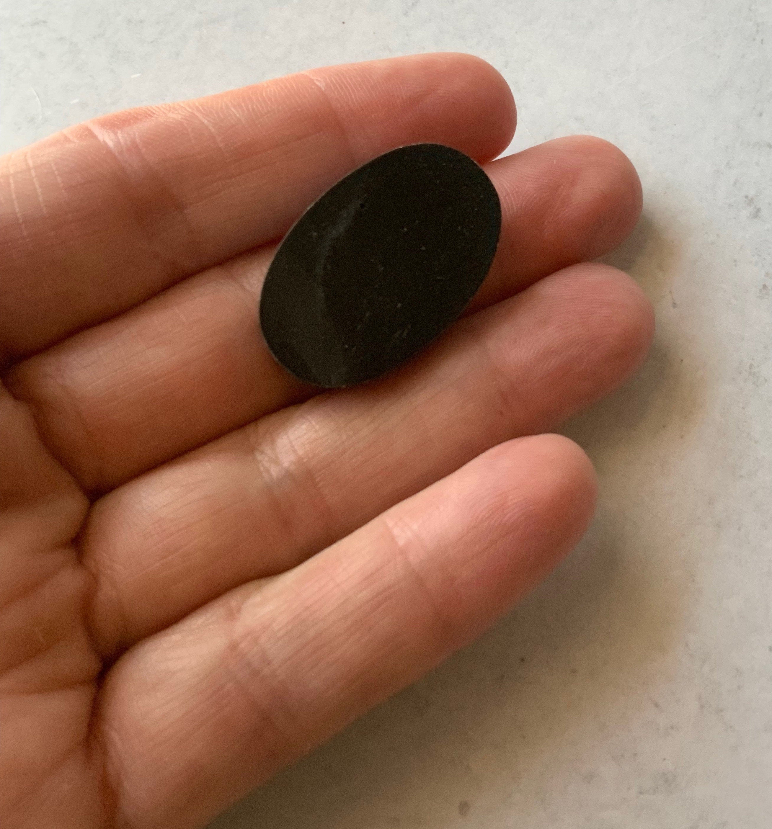 High Grade Ithaca Peak Turquoise Oval Cabochon With Quartz & Pyrite Inclusions