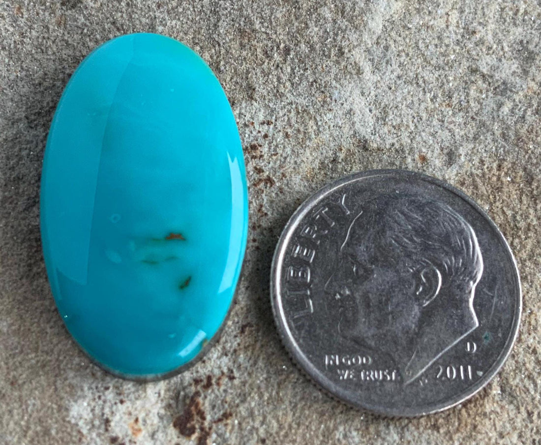 Beautiful Blue Turquoise Mountain Turquoise Oval Cabochon