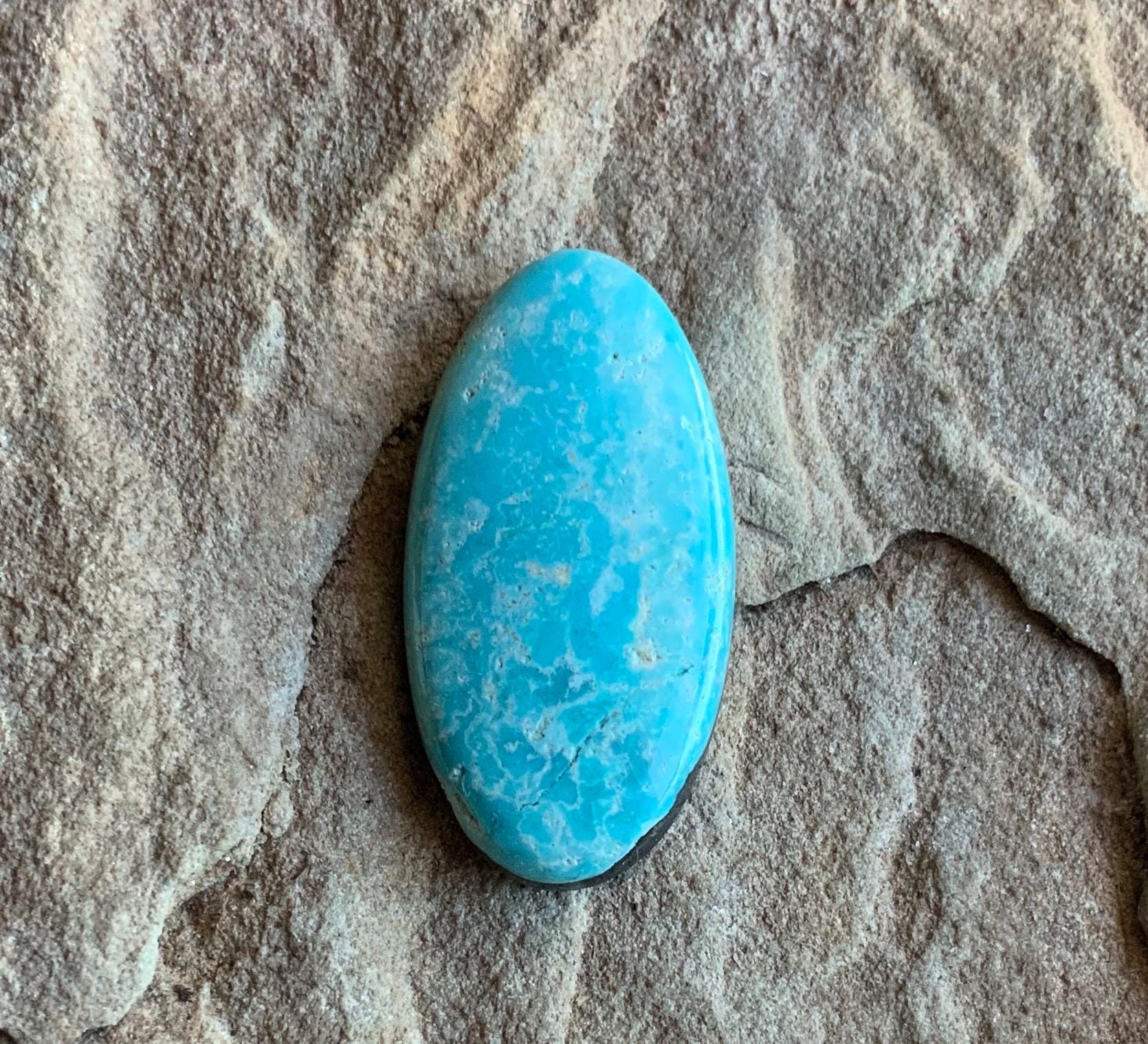 Light Blue Natural Royston Turquoise Oval Cabochon #R177