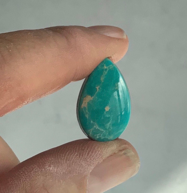Beautiful Fox Turquoise Teardrop Cabochon or Polished Stone Cab