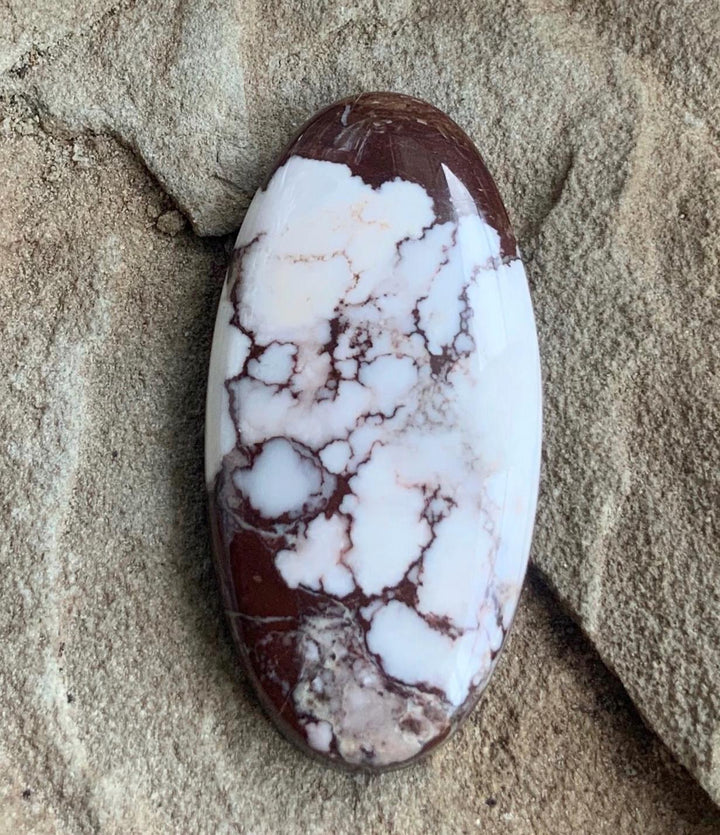 Incredible Wild Horse Magnesite Oval Cabochon