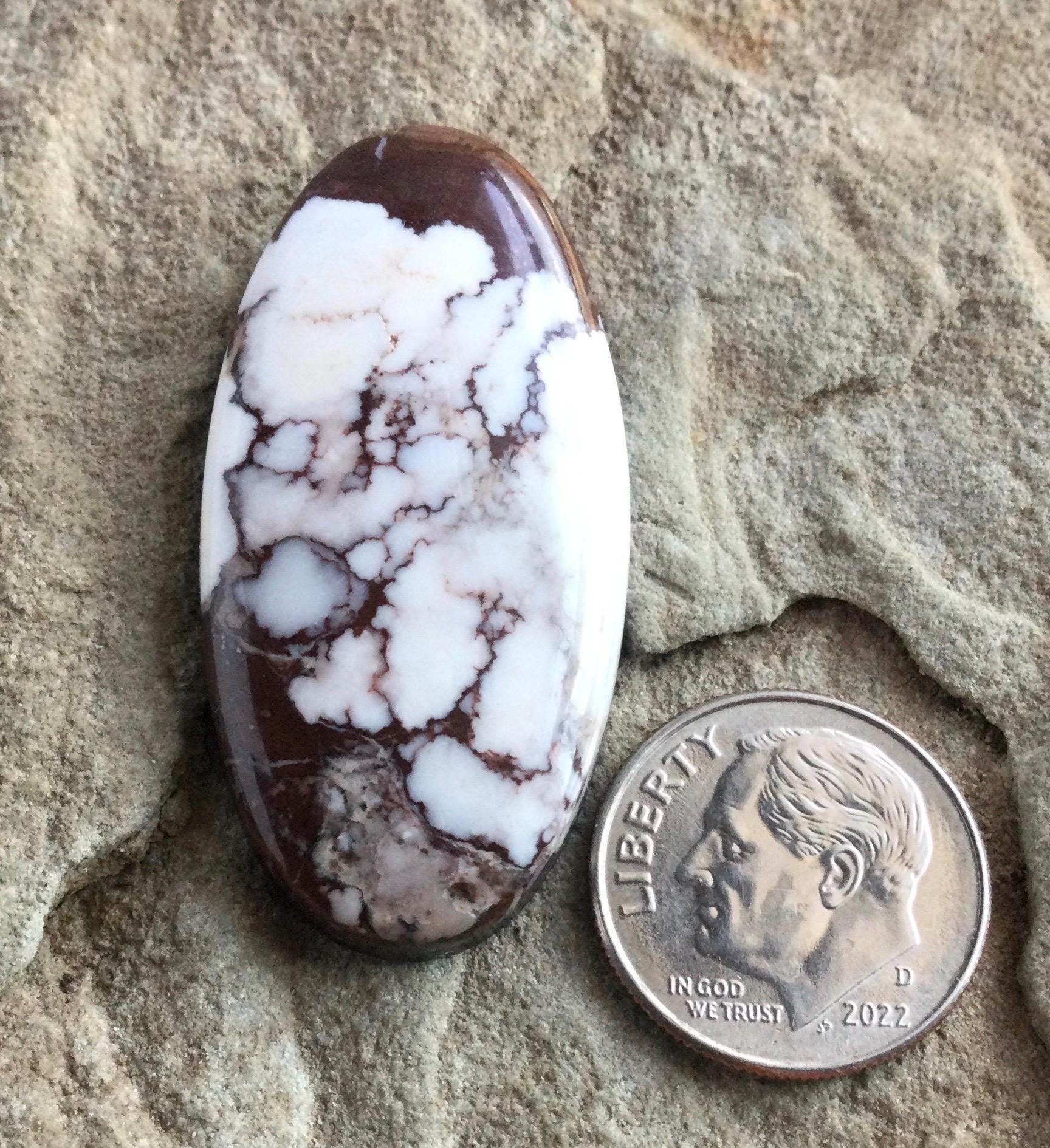 Incredible Wild Horse Magnesite Oval Cabochon