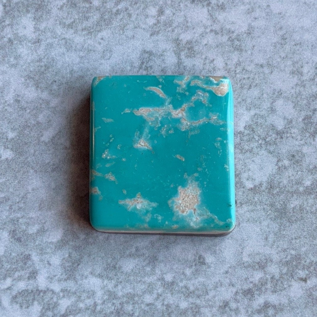 Beautiful Blue  Royston Turquoise Rectangular Cabochon #R27