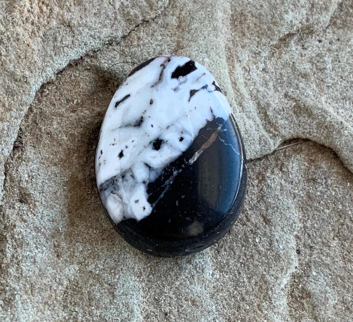 Beautiful Natural White Buffalo Teardrop Cabochon