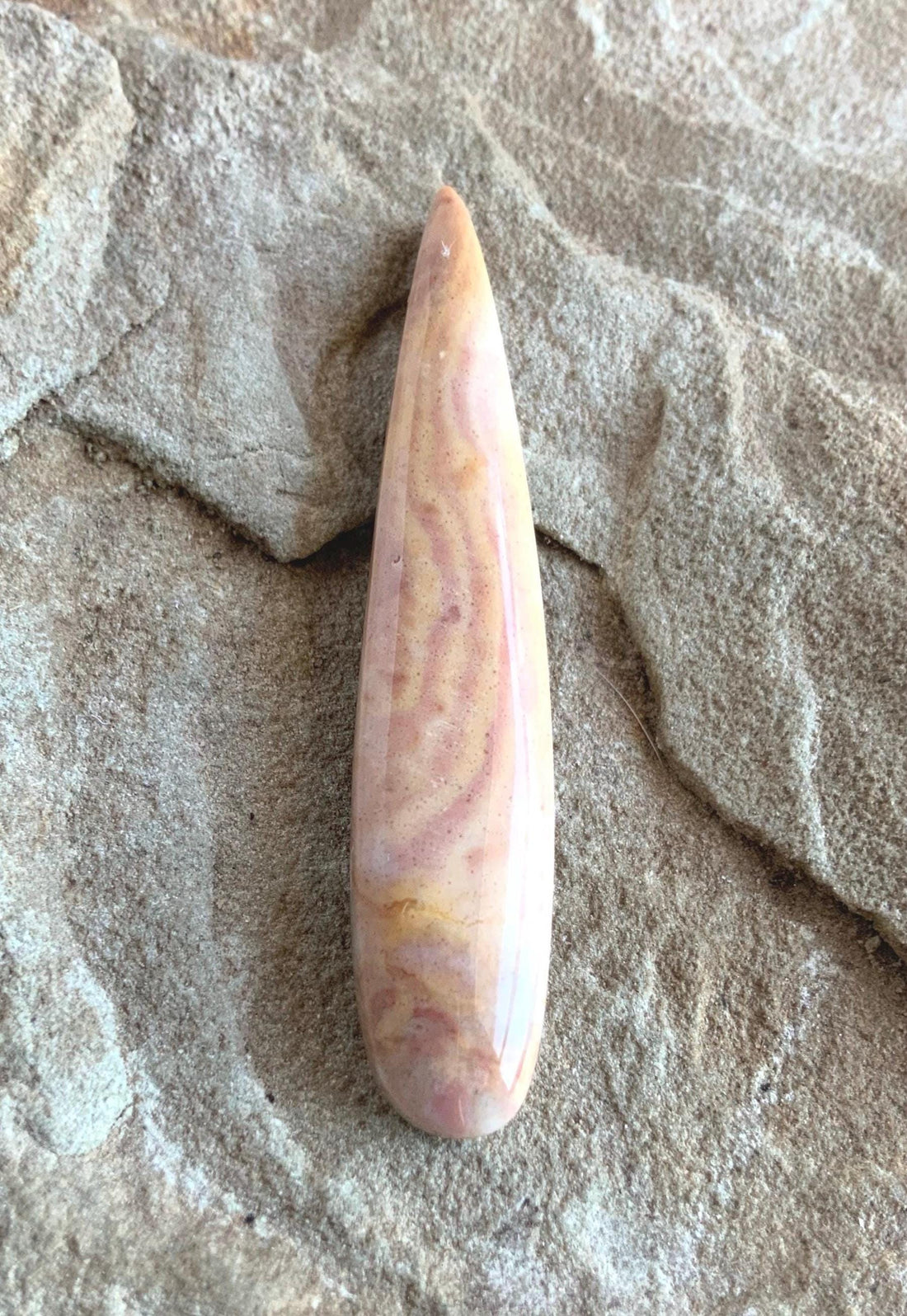 Peachy Pink Opalite Talon Cabochon From Australia