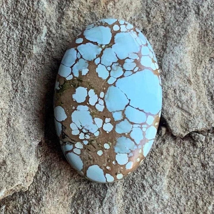 Beautiful Red River Turquoise Oval Cabochon
