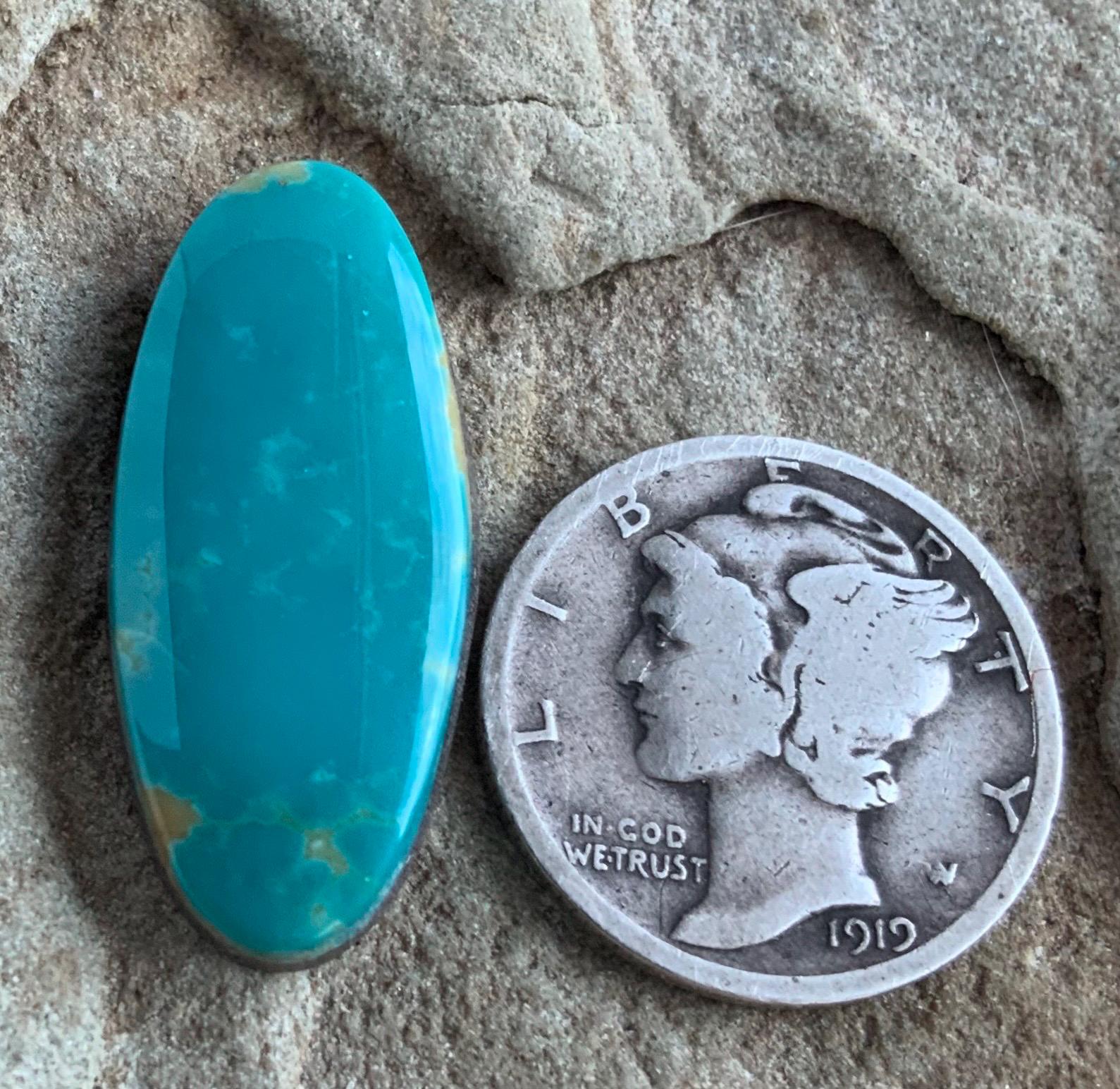 Blue Royston Turquoise Oval Cabochon #R178