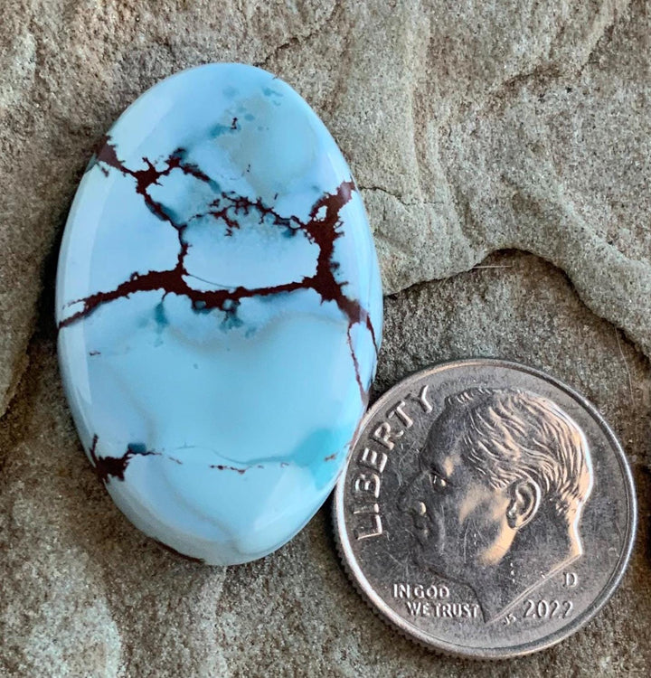 Beautiful Gobi Desert Lavender Turquoise Oval Cabochon #106