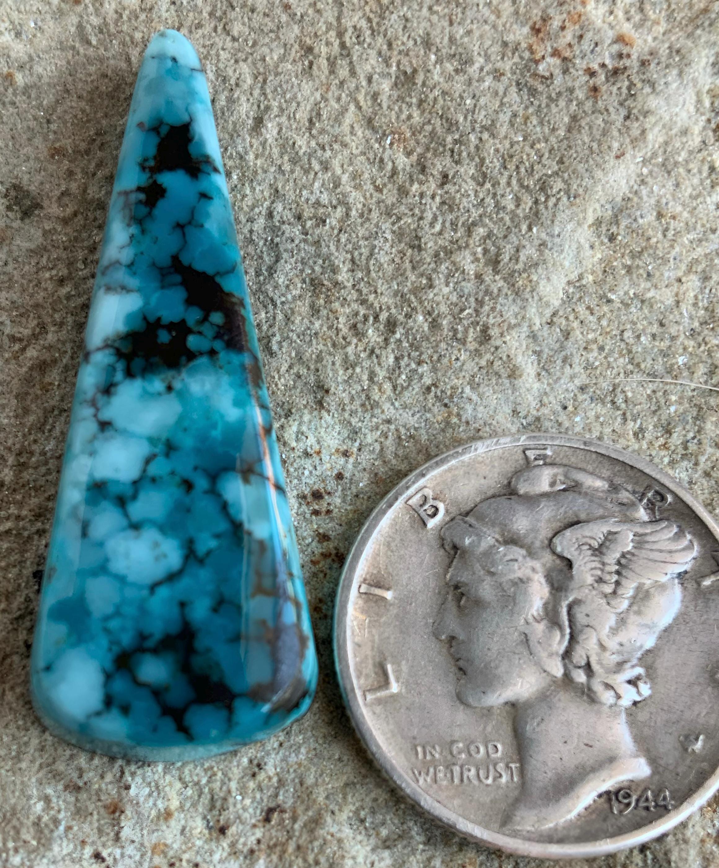 Bao Canyon Turquoise Blue Rectangular Cabochon #BC121