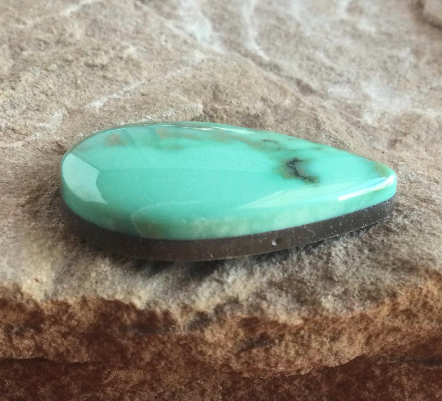 Gorgeous Natural Damele Turquoise Teardrop Cabochon