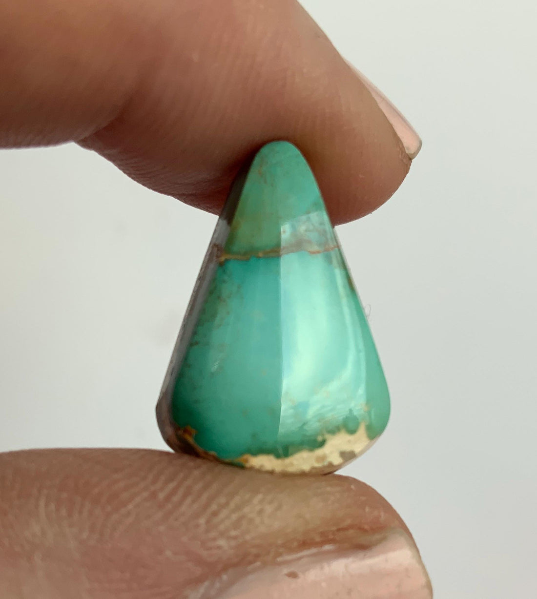 Beautiful Colored Royston Turquoise Triangle Cabochon #211