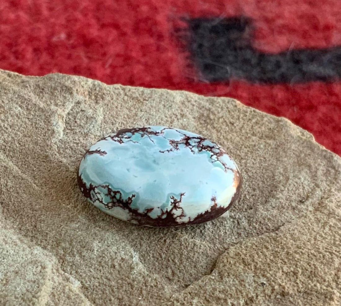 Beautiful Gobi Desert Lavender Turquoise Oval Cabochon #104