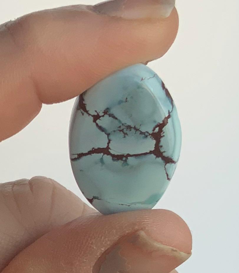 Beautiful Gobi Desert Lavender Turquoise Oval Cabochon #106