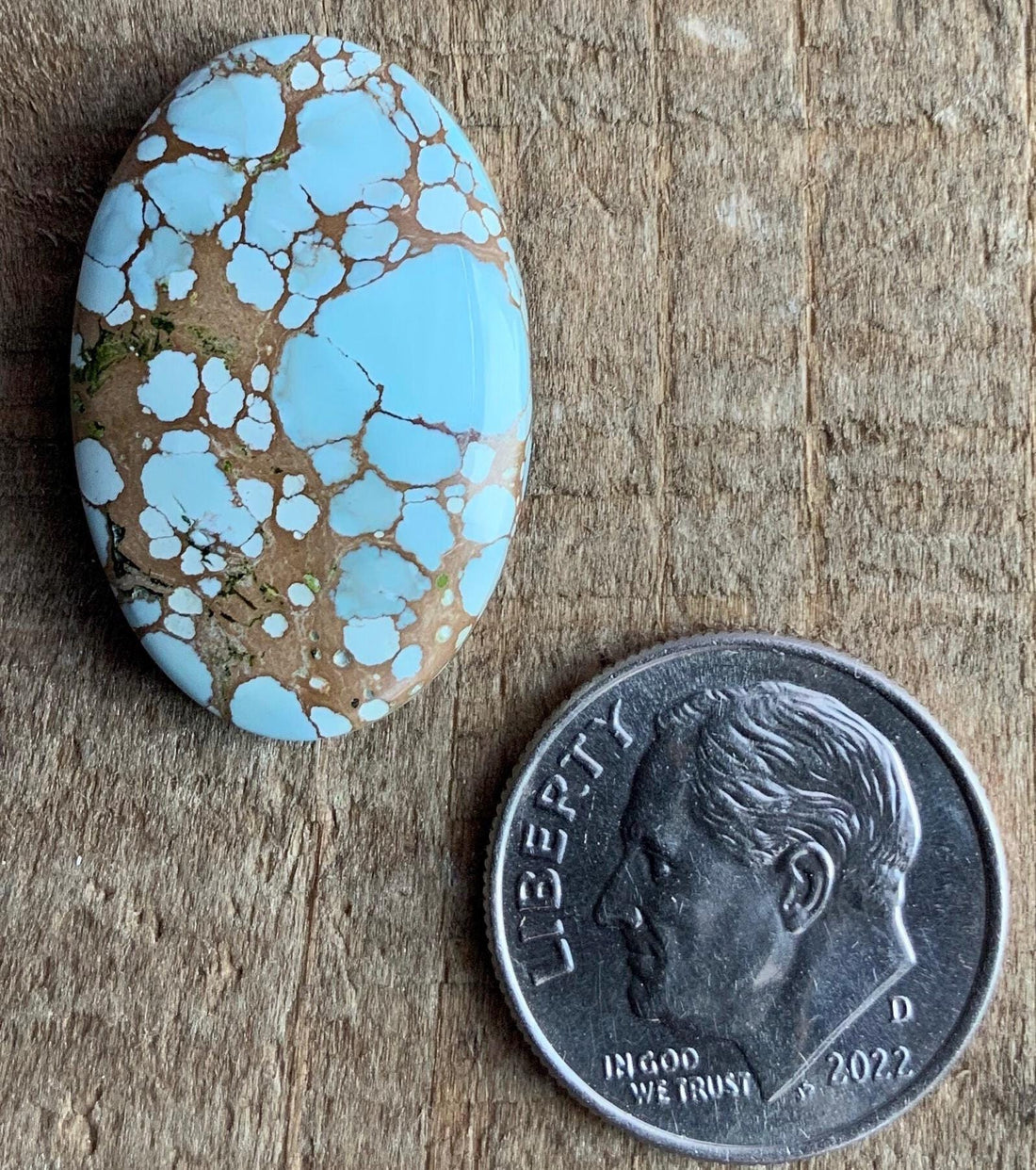 Beautiful Red River Turquoise Oval Cabochon