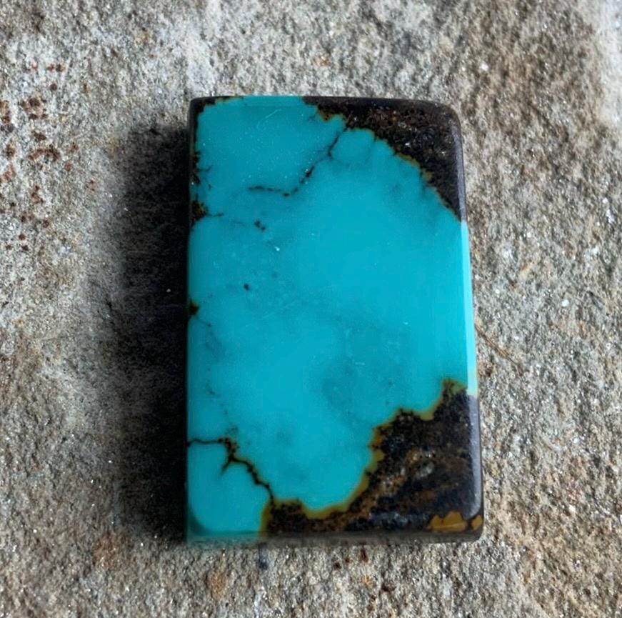 Bao Canyon Turquoise Blue Rectangular Cabochon #BC115
