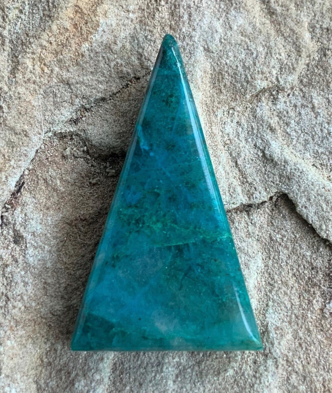 Chrysocolla Triangle Cabochon