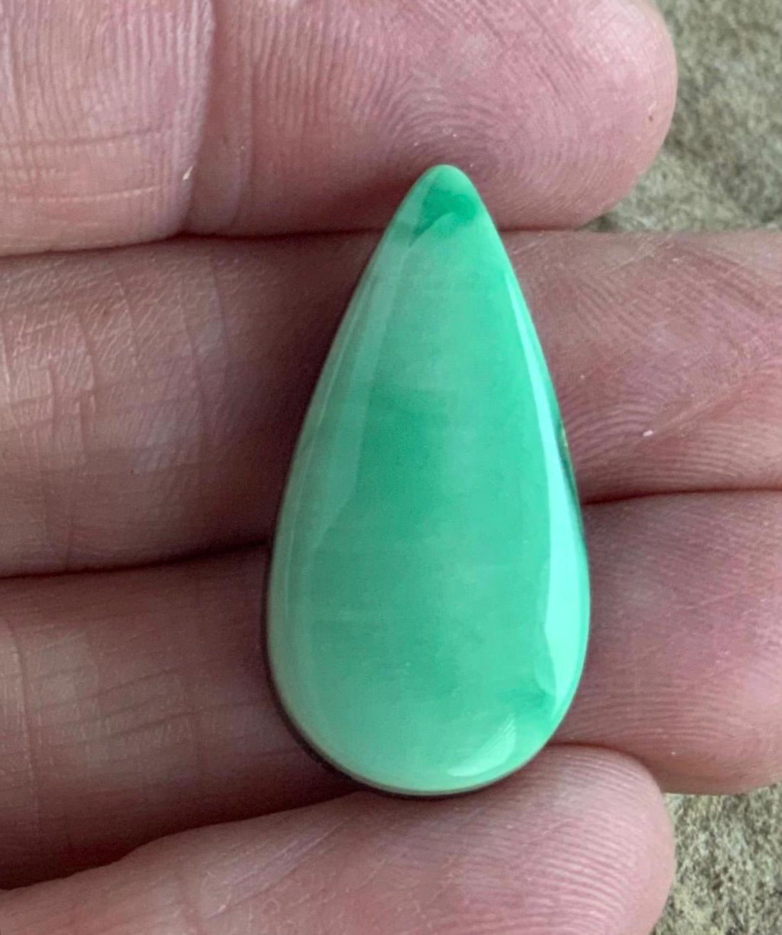 Beautiful Rare Green Natural Orvil Jack Turquoise Cabochon