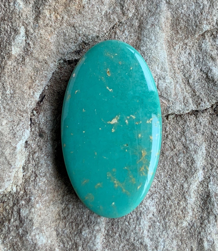 Beautiful Emerald Valley Turquoise Oval Cabochon