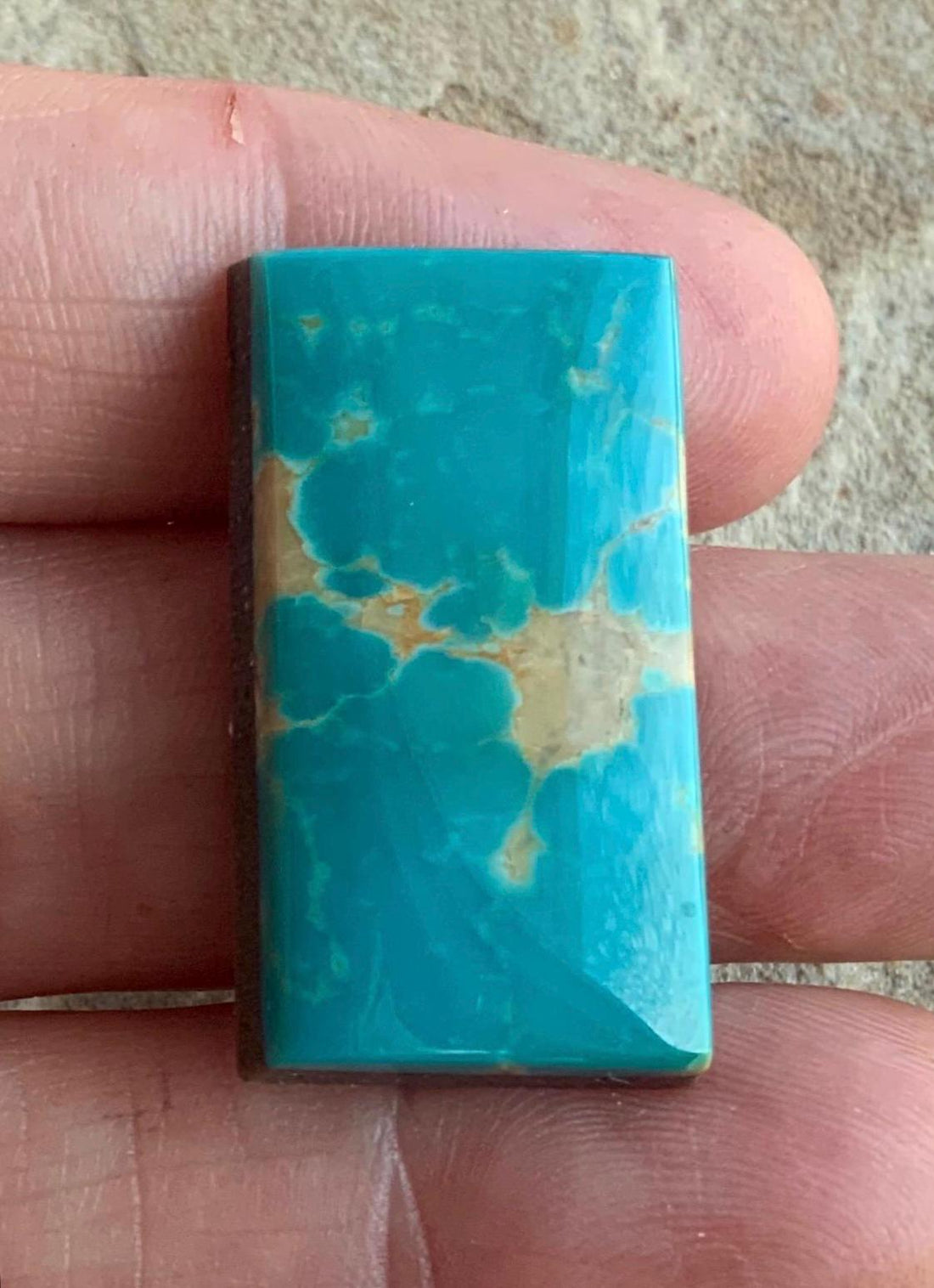 Gorgeous Royston Turquoise Rectangular Cabochon #R03