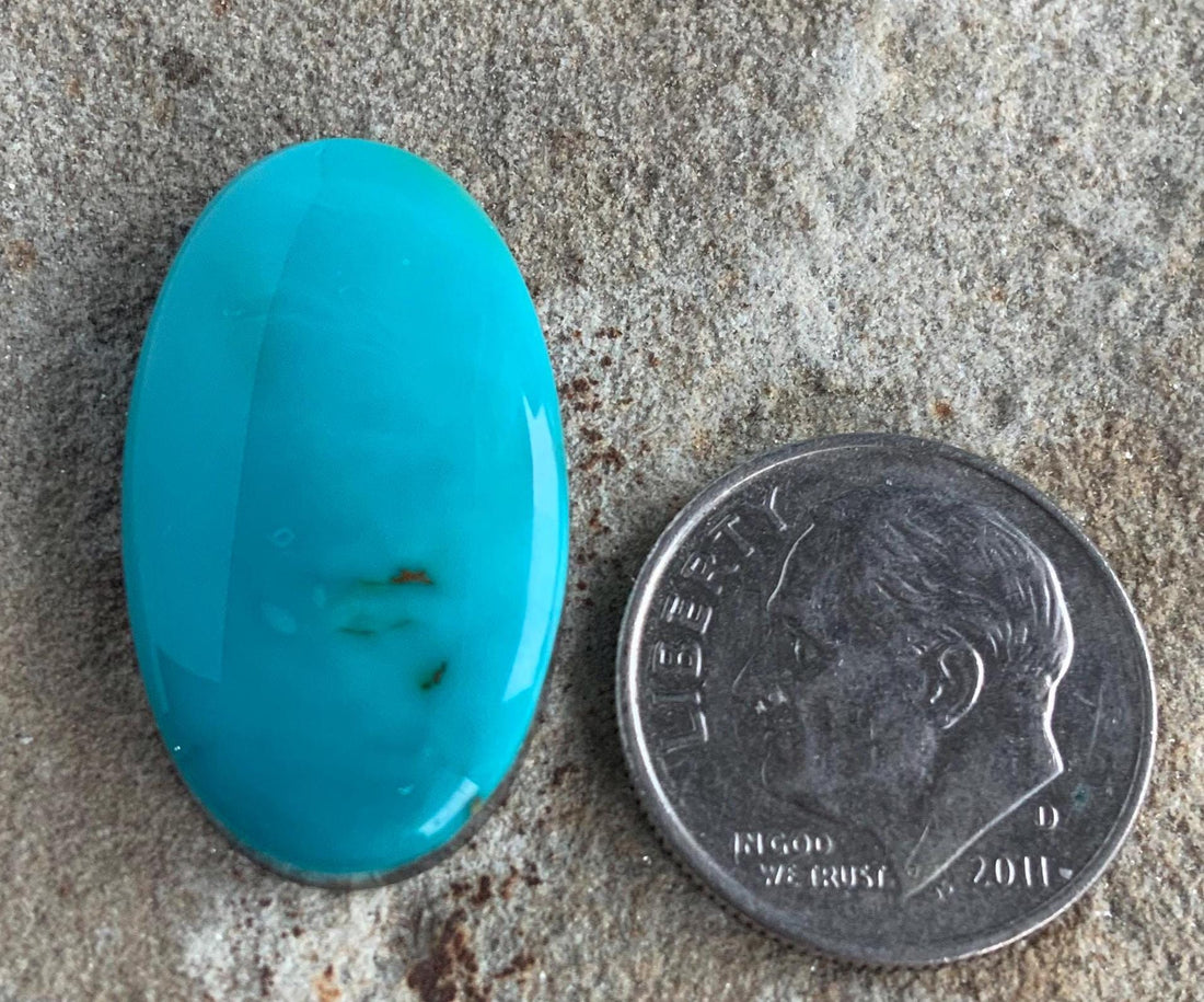 Beautiful Blue Turquoise Mountain Turquoise Oval Cabochon