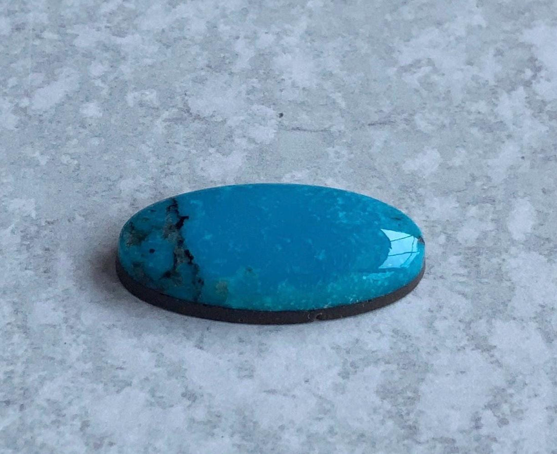 Ithaca Peak Turquoise Long Oval Cabochon or Polished Stone Cab