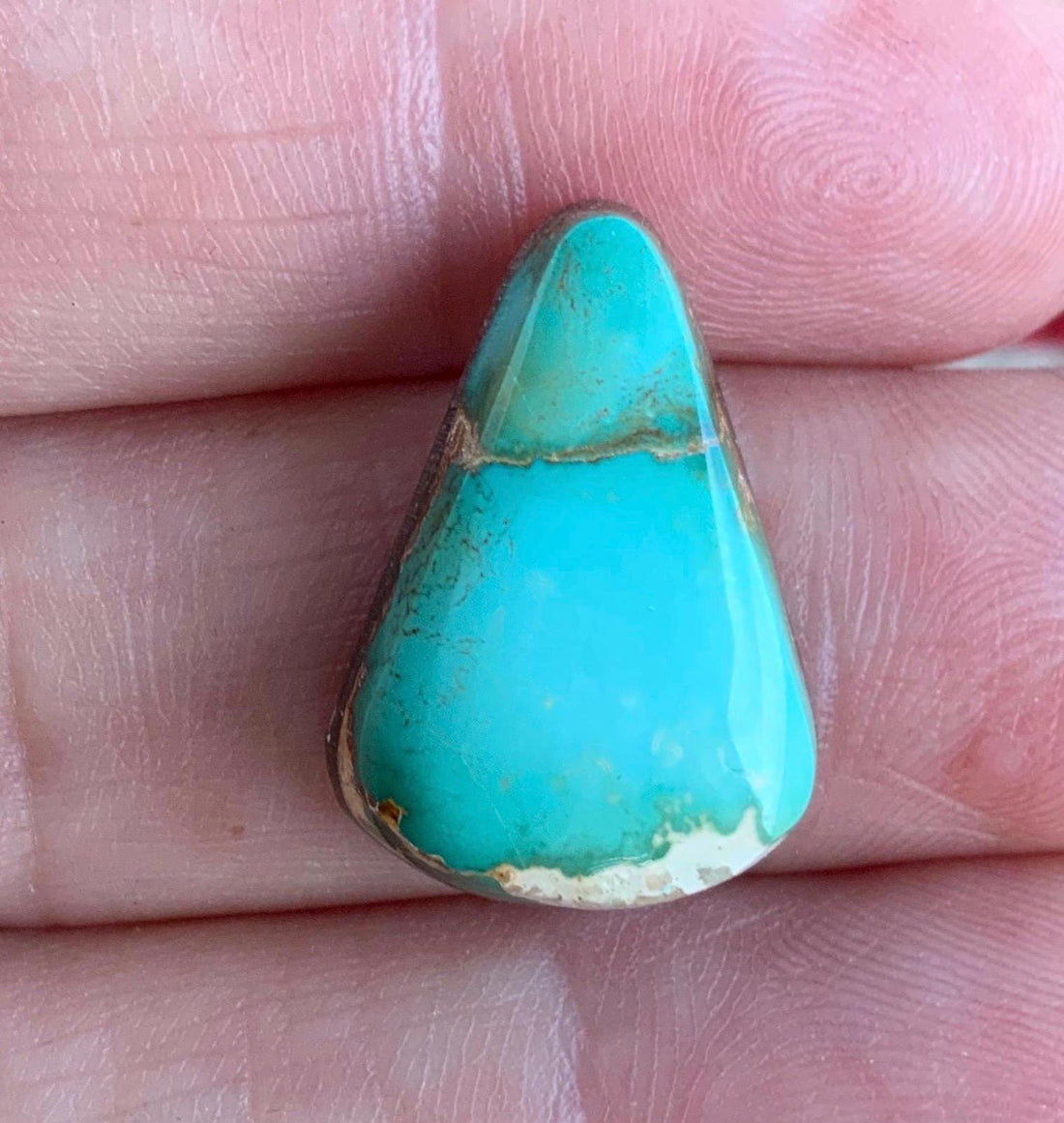 Beautiful Colored Royston Turquoise Triangle Cabochon #211