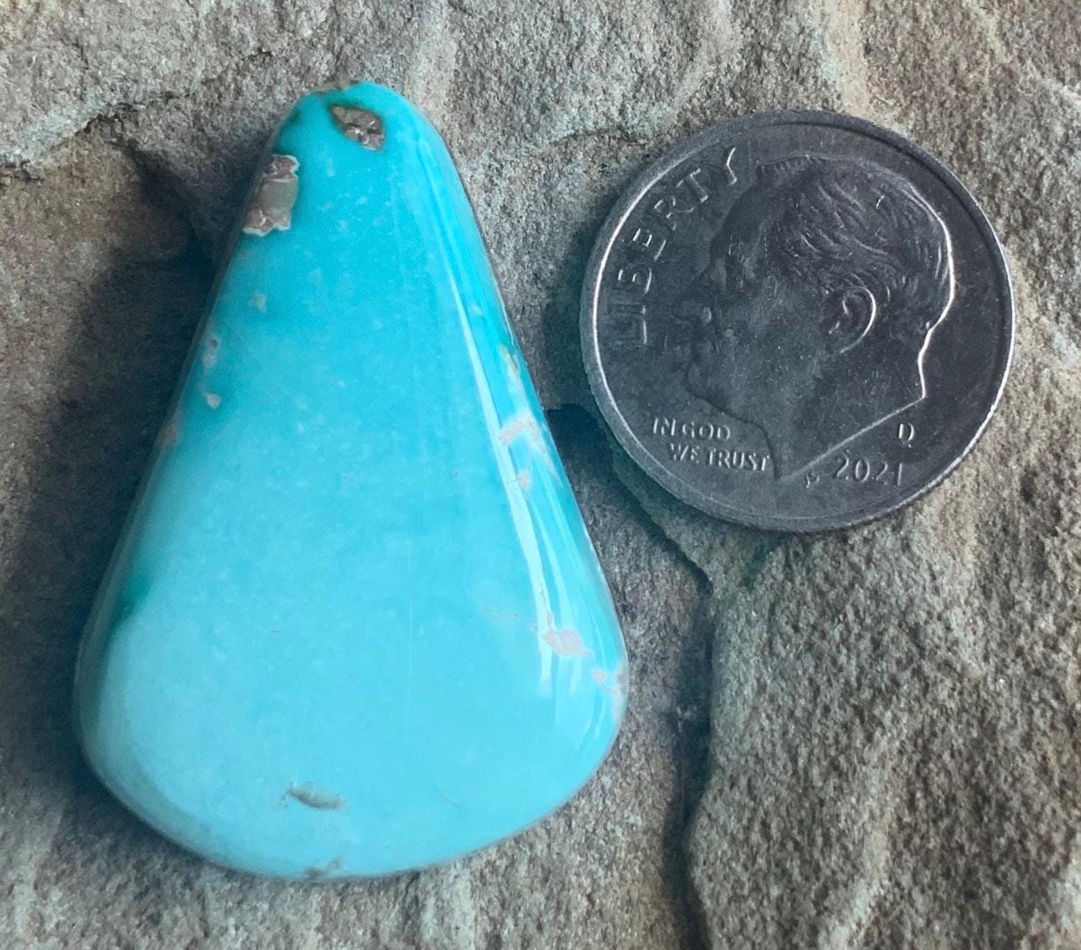 Royston Turquoise Triangular Blue Cabochon