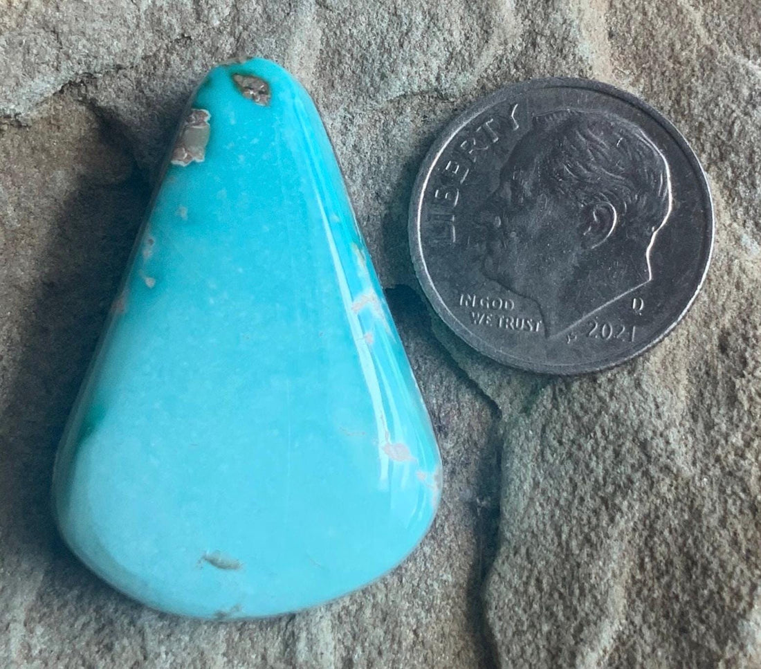 Royston Turquoise Triangular Blue Cabochon