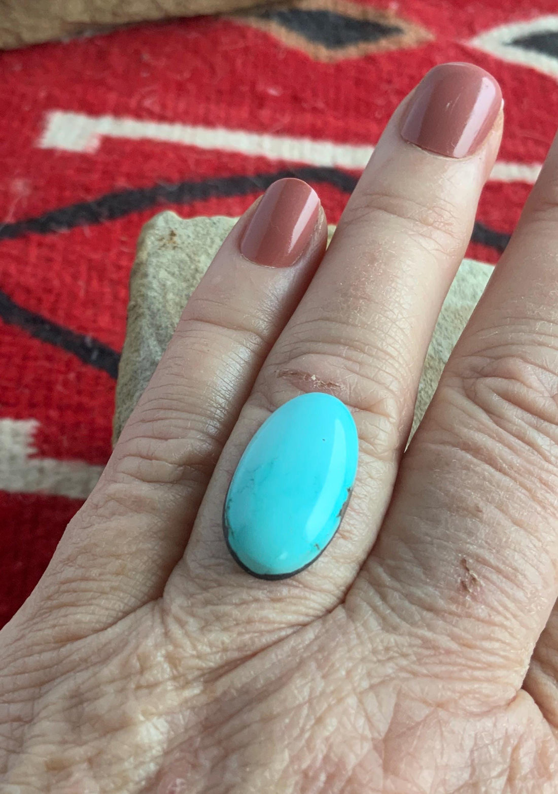Natural Sleeping Beauty Turquoise Oval Cabochon
