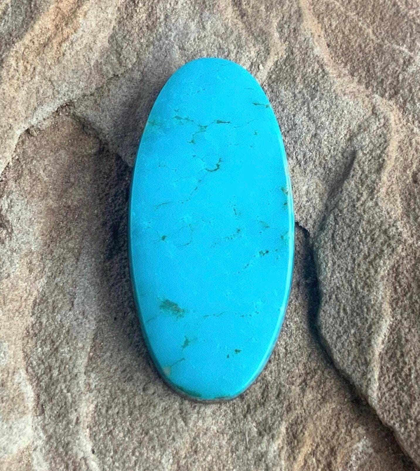 Turquoise Mountain Turquoise Oval Cabochon-Arizona Gemstone #TM21