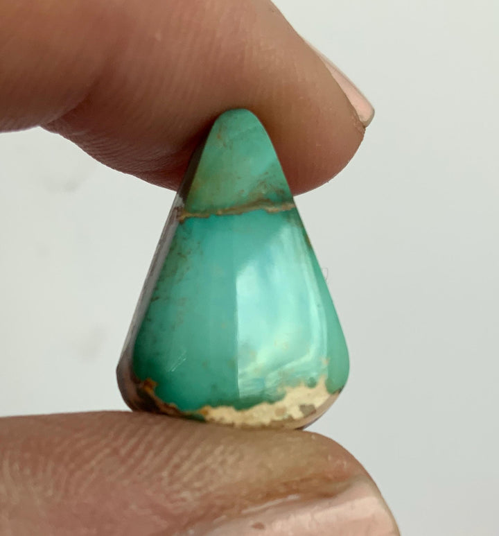 Beautiful Colored Royston Turquoise Triangle Cabochon #211