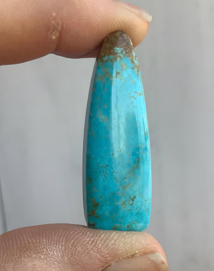 Beautiful Blue Kingman Turquoise Long Cabochon